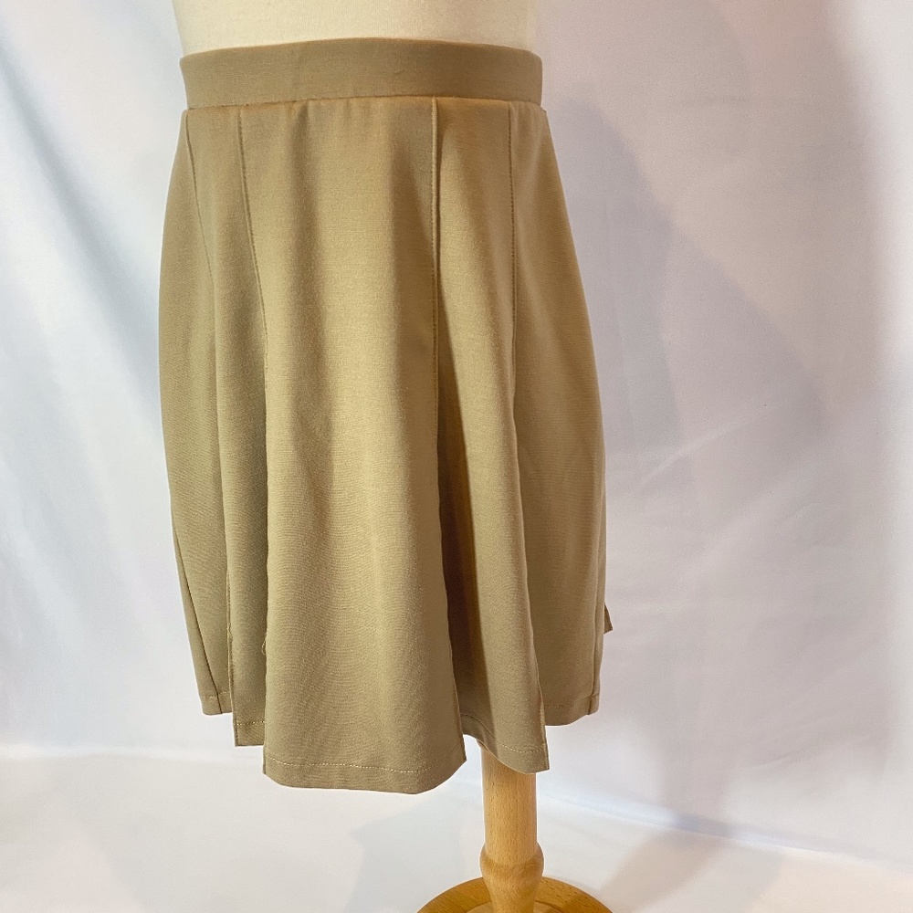 Girls Ponte Pleat Skirt